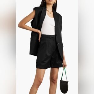 ANINE BING Liza Classic Tailored Black Women's Shorts. Size 40. NWT.